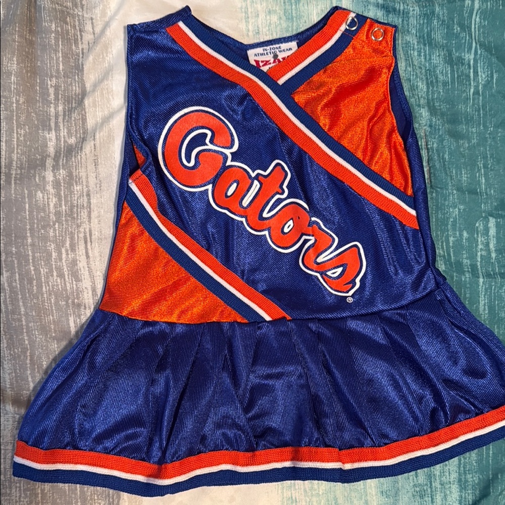 Kids Cheer Dress - Blue and Orange